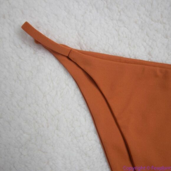 NEW Toast Swim Free People String Bikini Bottom in rusty red, M - Picture 13 of 15